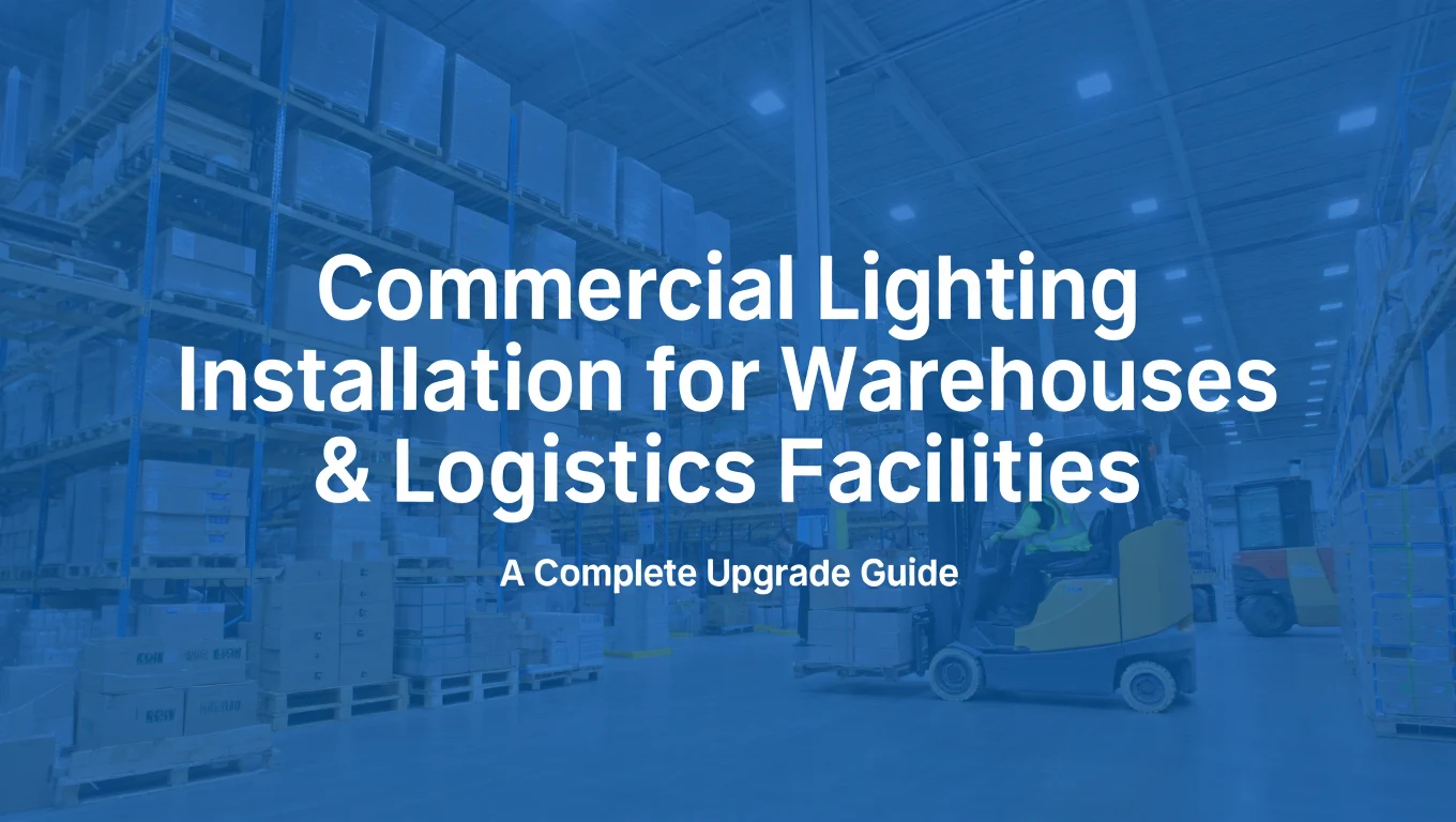 commercial lighting upgrade for logistics warehouses